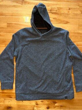 JACHS New York Mens XL Hoodie Gray Wool Blend Pullover Sweatshirt Outdoor